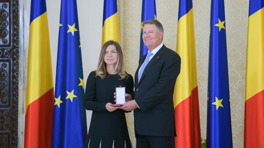 Simona Halep Awarded The Star Of Romania In The Rank Of Knight The Romania Journal
